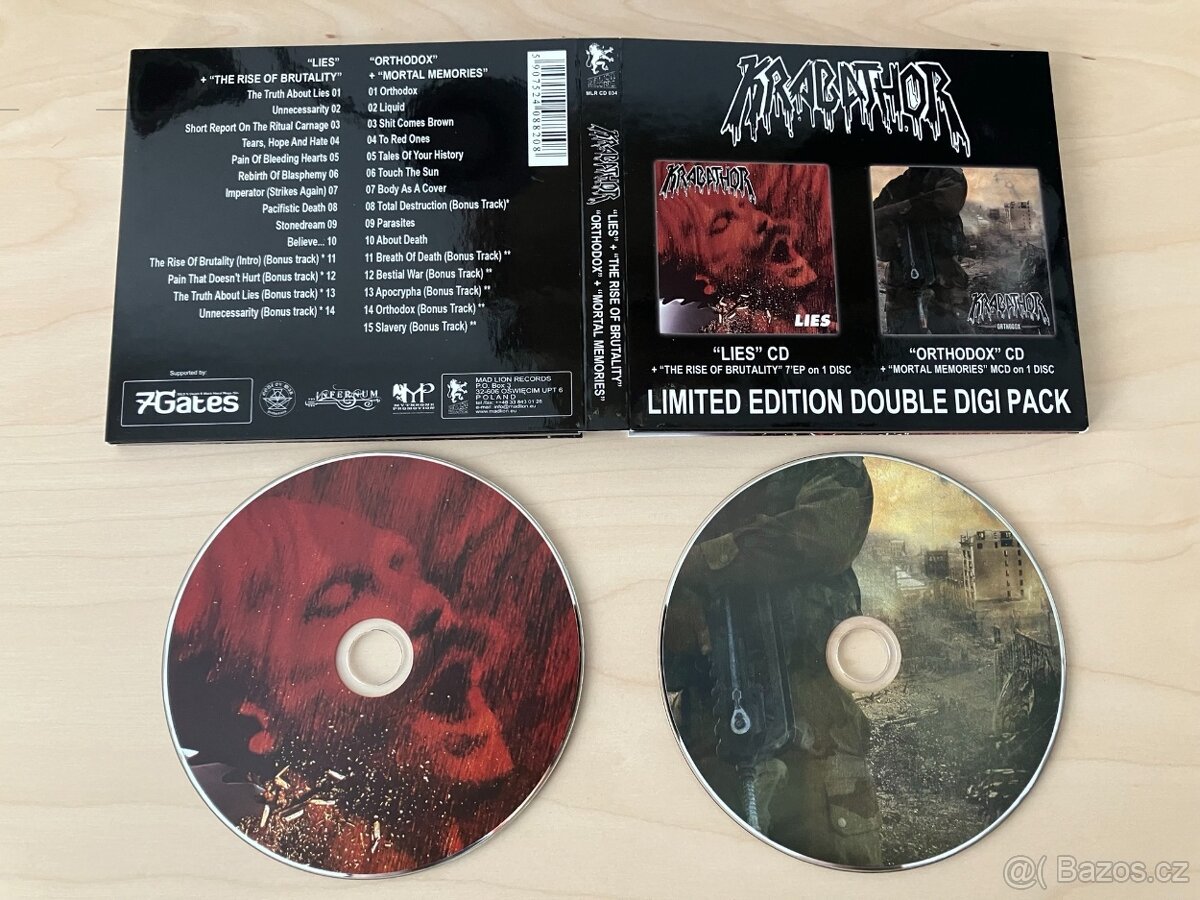 Krabathor – Lies + The Rise of Brutality / Orthodox + Mortal