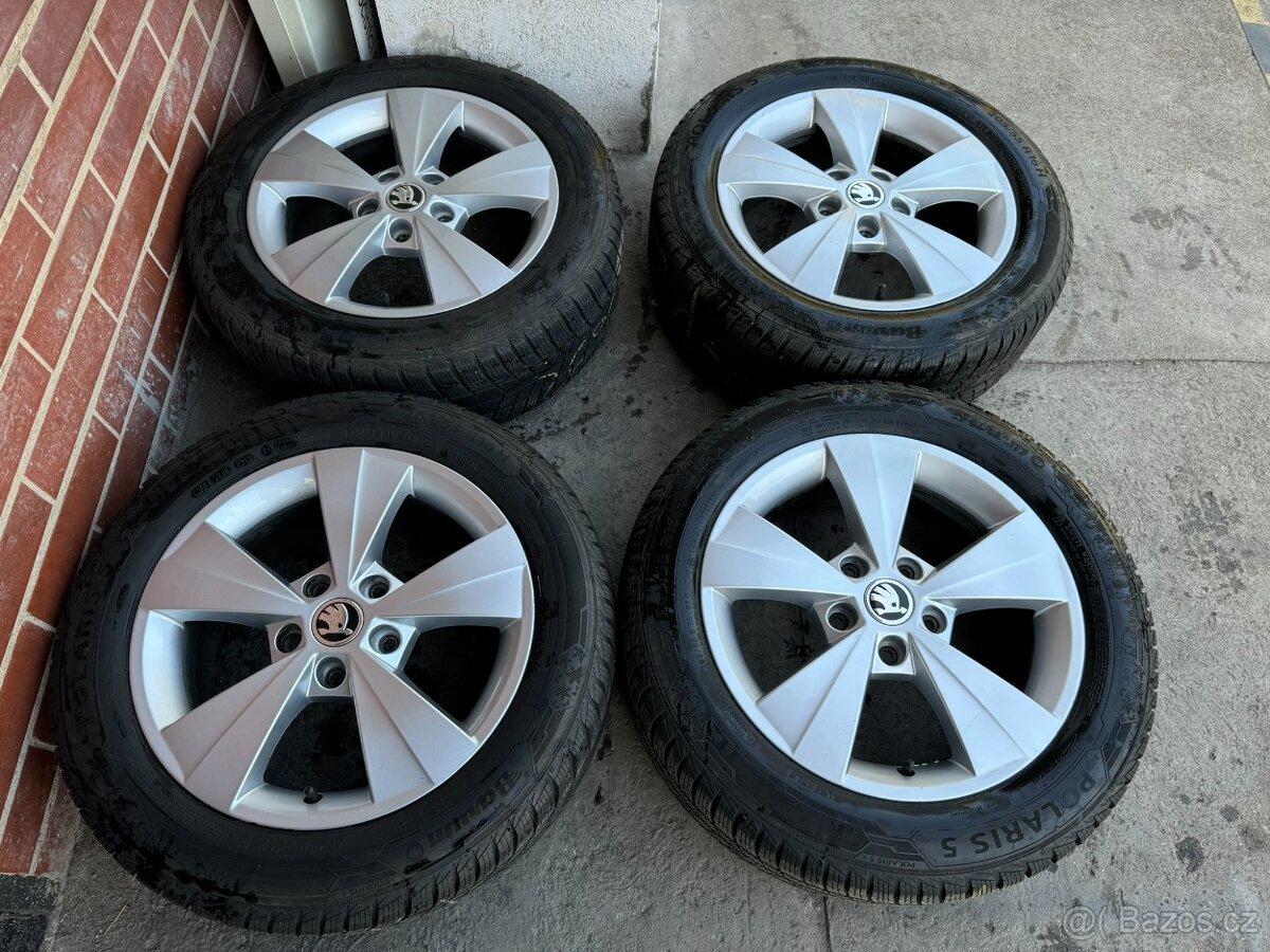 Alu 16" 5x112, škoda Velorum ,O3 , Zimní 80% TOP