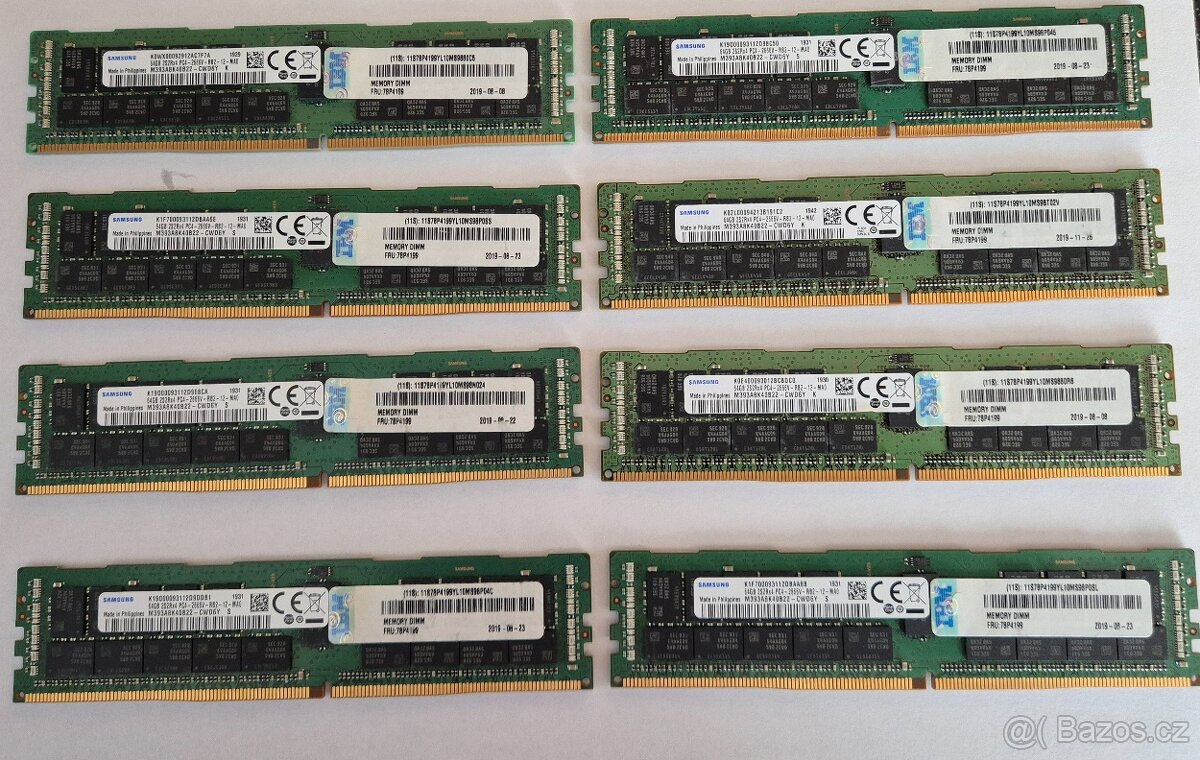 Paměťi RAM DDR4 64GB 2S2Rx4 PC4-2666V