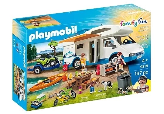 Playmobil Family Fun 9318 Výlet kempem Velký karavan

