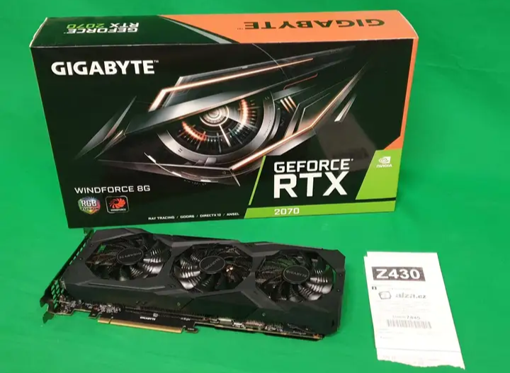 GeForce RTX 2070 8GB DDR6, 3x FANS, ZÁRUKA