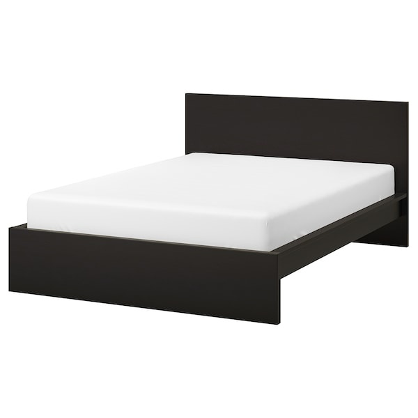 Postel IKEA Malm 180x200 černohnědá, v hezkém stavu