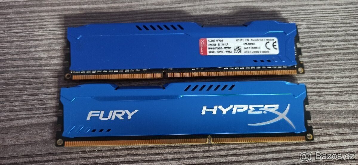 Prodám ramky DDR3 2x4Gb plně funkční