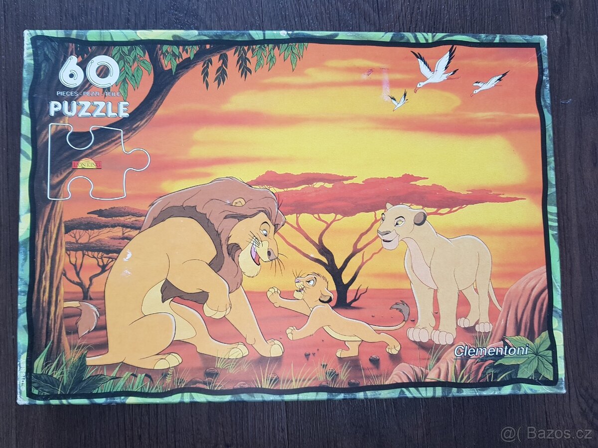 HRA stavebnice PUZZLE Lion King Lvi Kral 60 ks