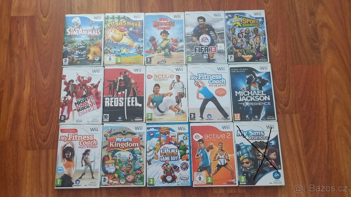 Prodám hry na Nintendo Wii