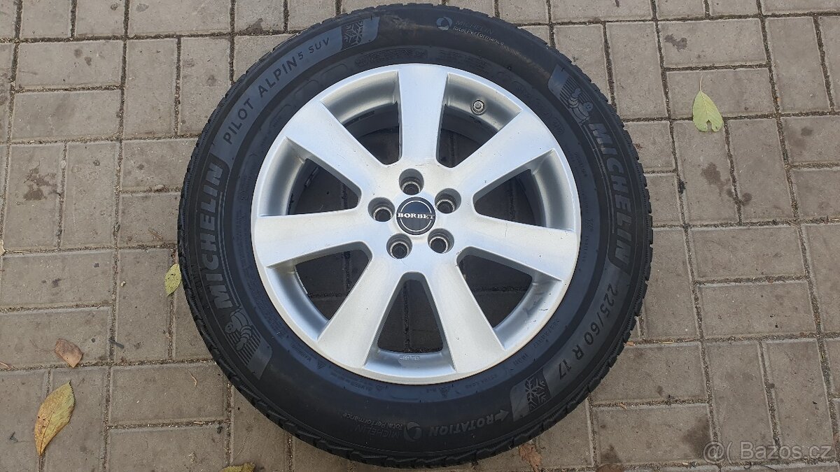 Zimní Sada Alu 5x100 225/60 R17 Borbet Subaru