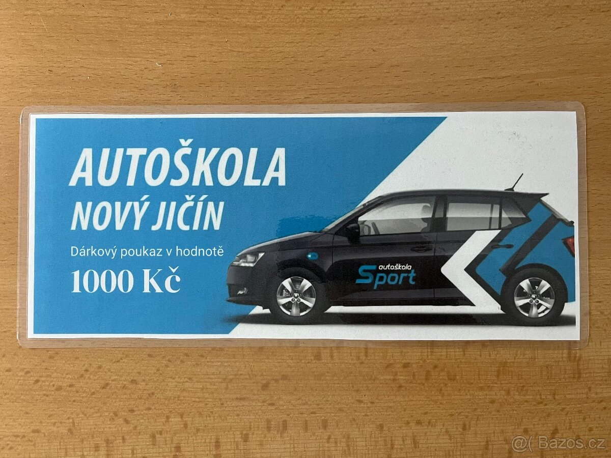 Dárkový poukaz - Autoškola sport Nový Jičín