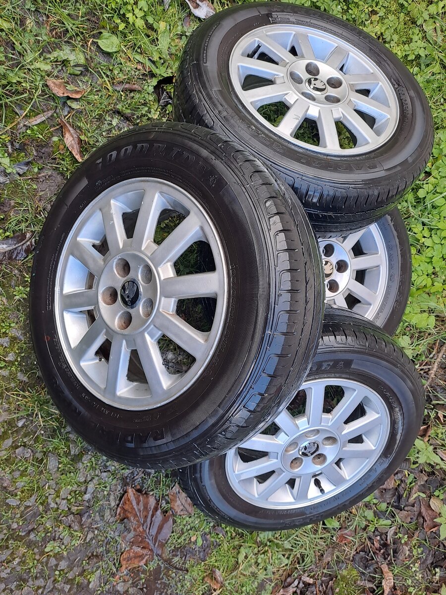 Alu kola 5x100 Octavia,Fabia,Roomster,Rapid 195/65 R15