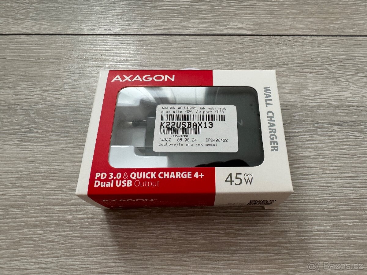 Axagon 45W USB-C Power Adapter - Nový