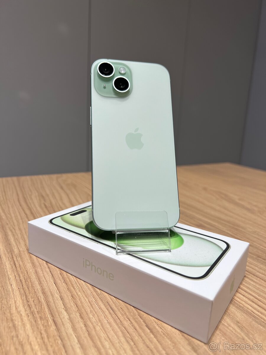 iPhone 15 128GB Green, 24 měsíců záruka