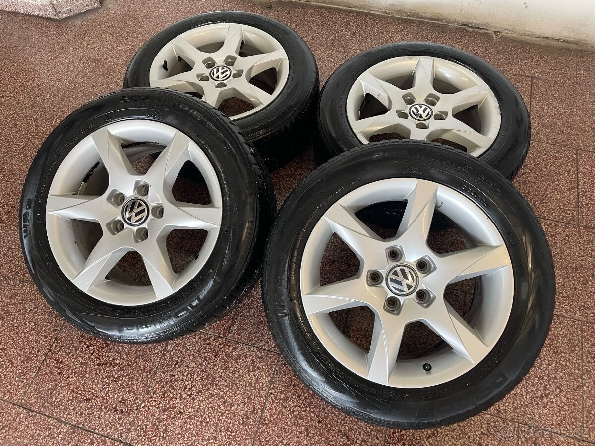 Originální ALU kola 5x112 r16 zimní pneu 5mm