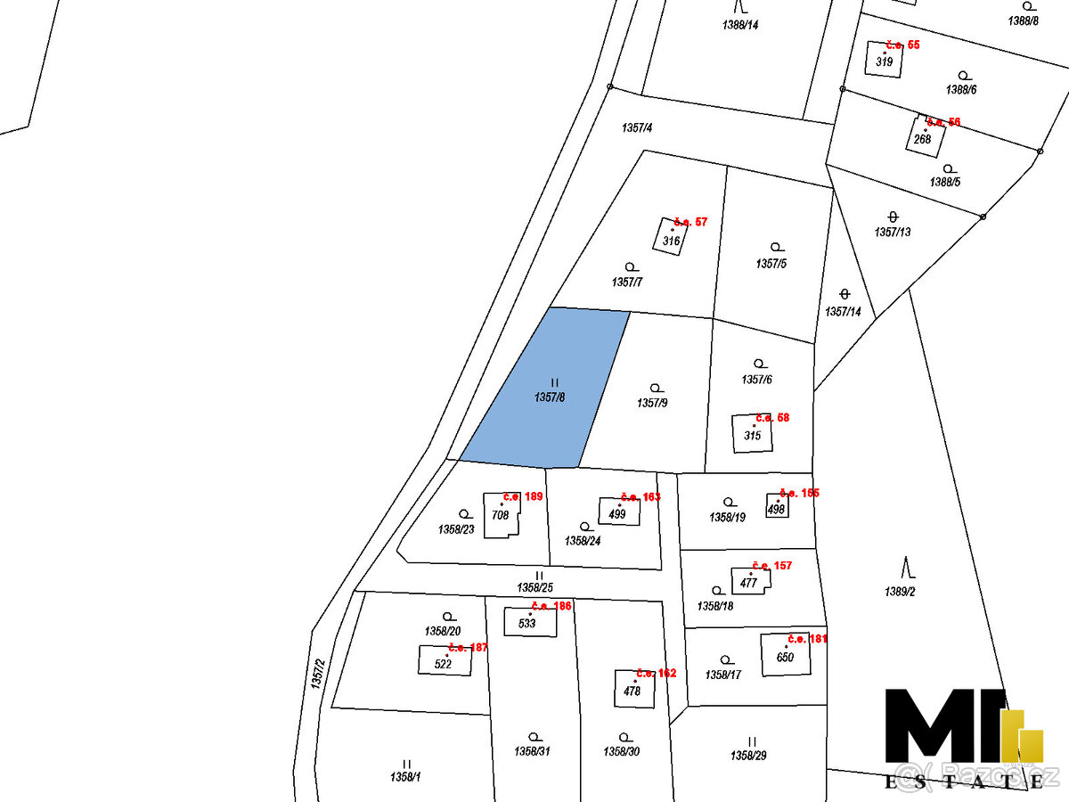 Prodej podílu 1/1 zahrady 587 m2 v obci Lubno, okres Frýdek-