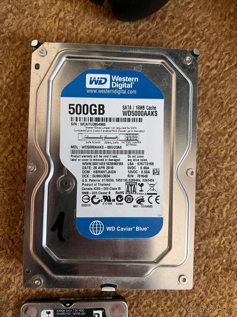 Western Digital Blue 500GB/WD5000AAKS