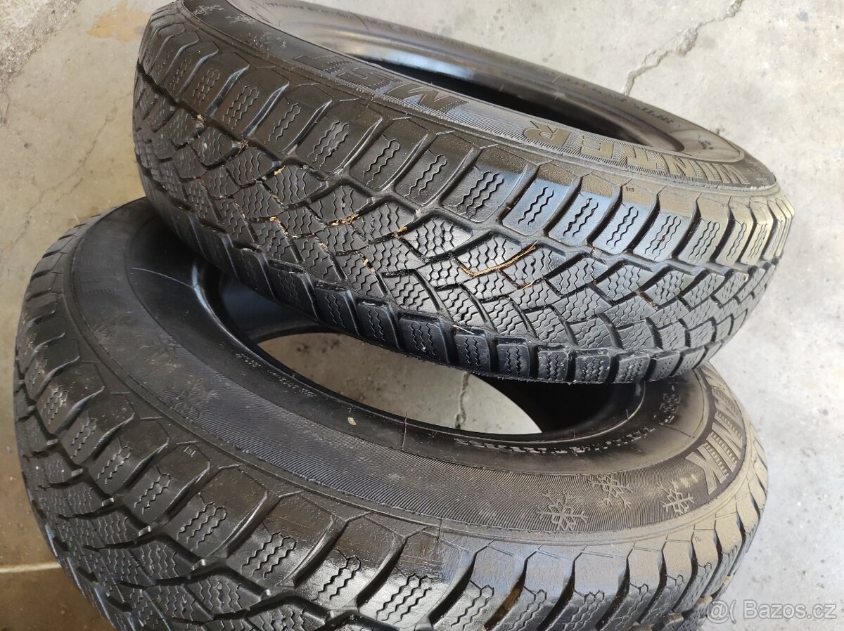 175/80 R14 M+S ZIMNÍ PNEU -7mm - 2kusy