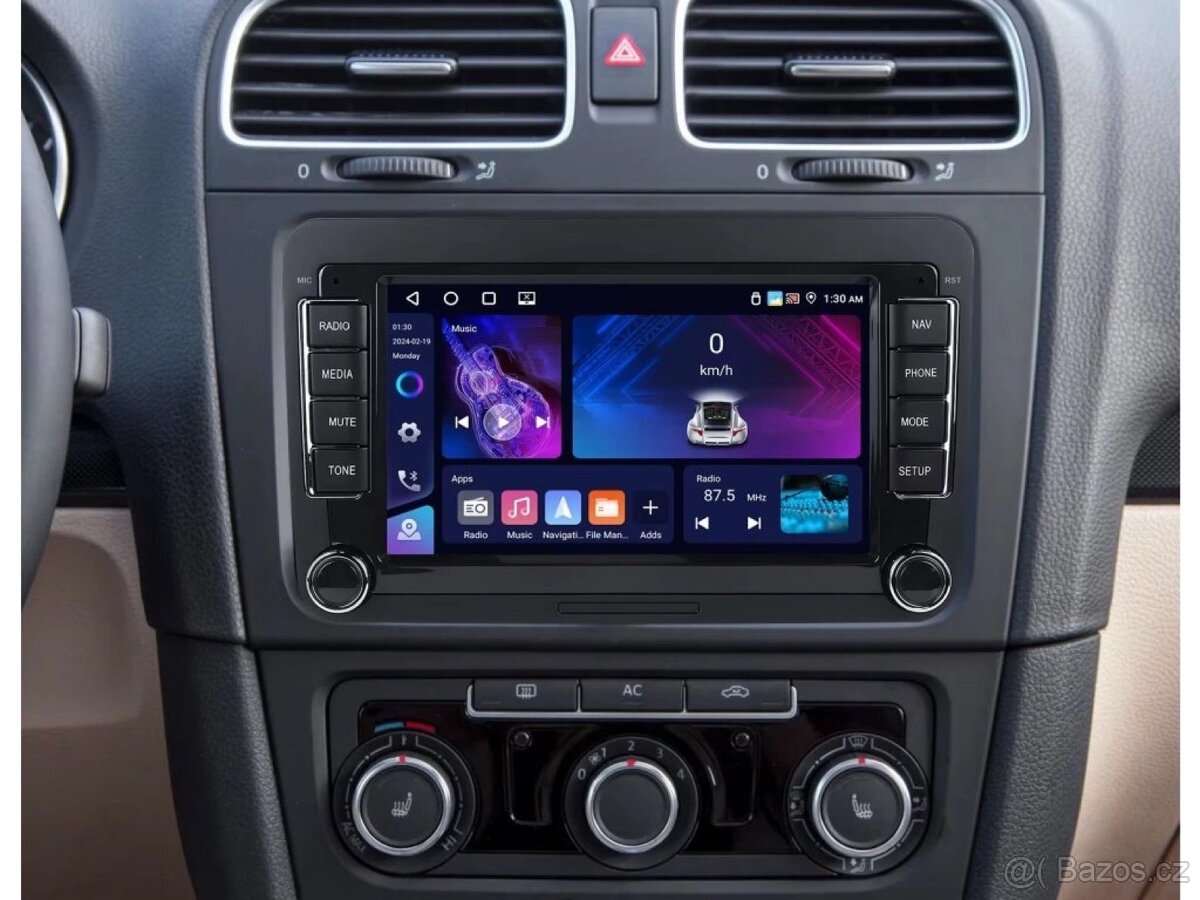 Škoda Autorádio Podofo A3822 4+64GB Carplay