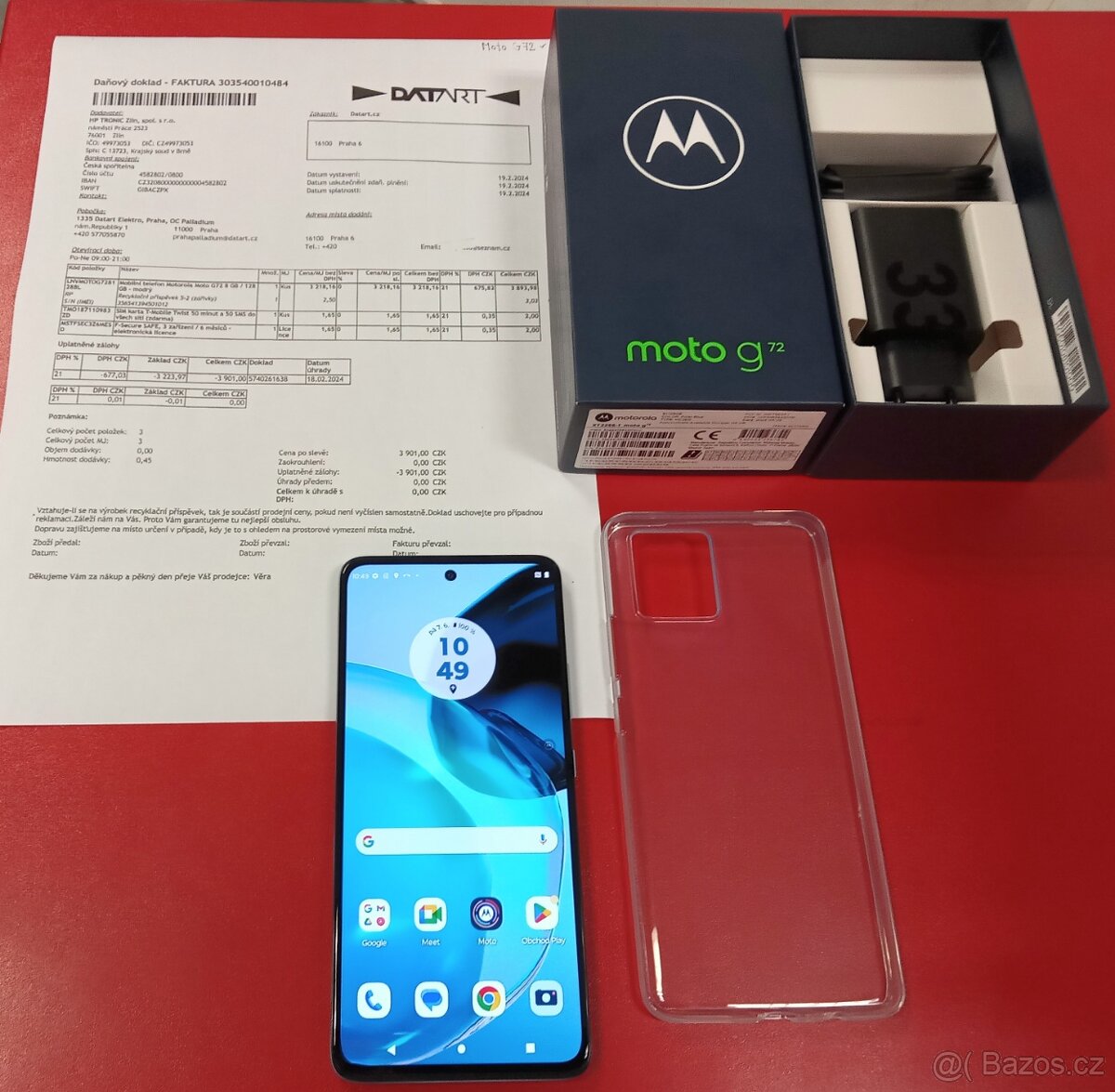 Motorola Moto G72 záruka 2/2026 Datart