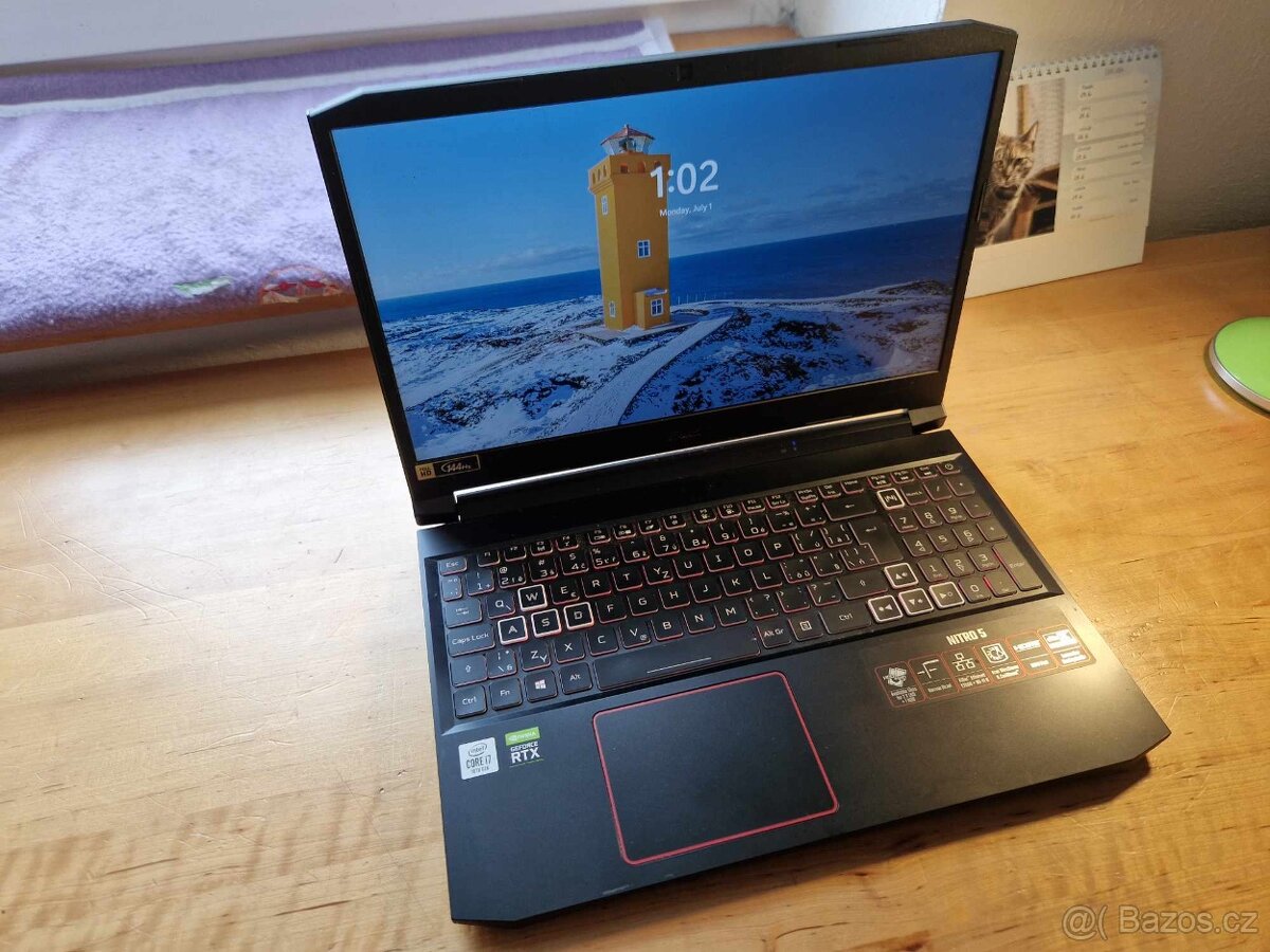 Acer Nitro 5 - RTX 2060, i7-10750H, 16GB RAM, 1TB SSD