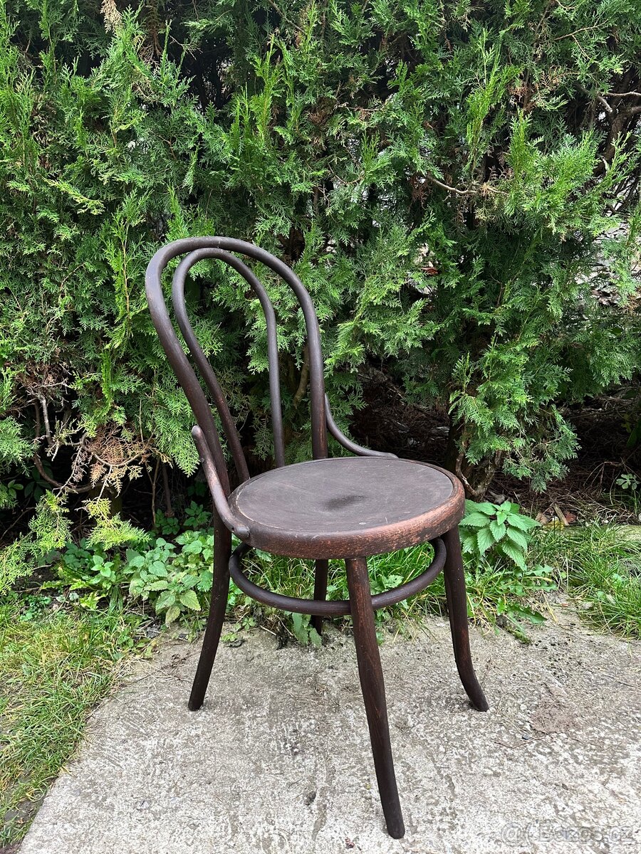 Židle z ohýbaného dřeva - Thonet (3 ks)