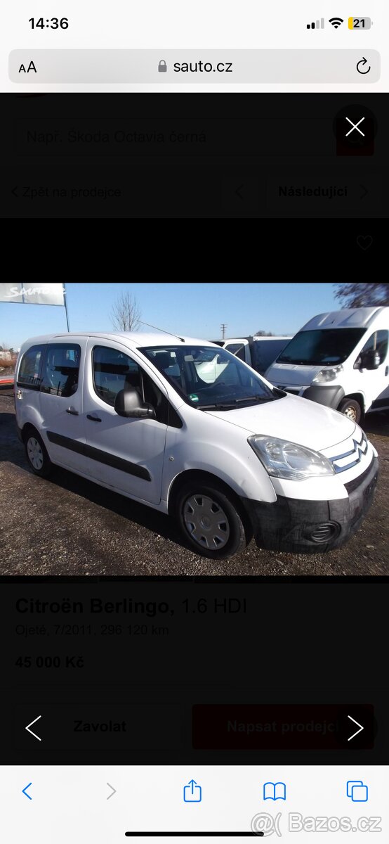 CITRÖEN BERLINGO 1.6 HDi - 5 MÍST