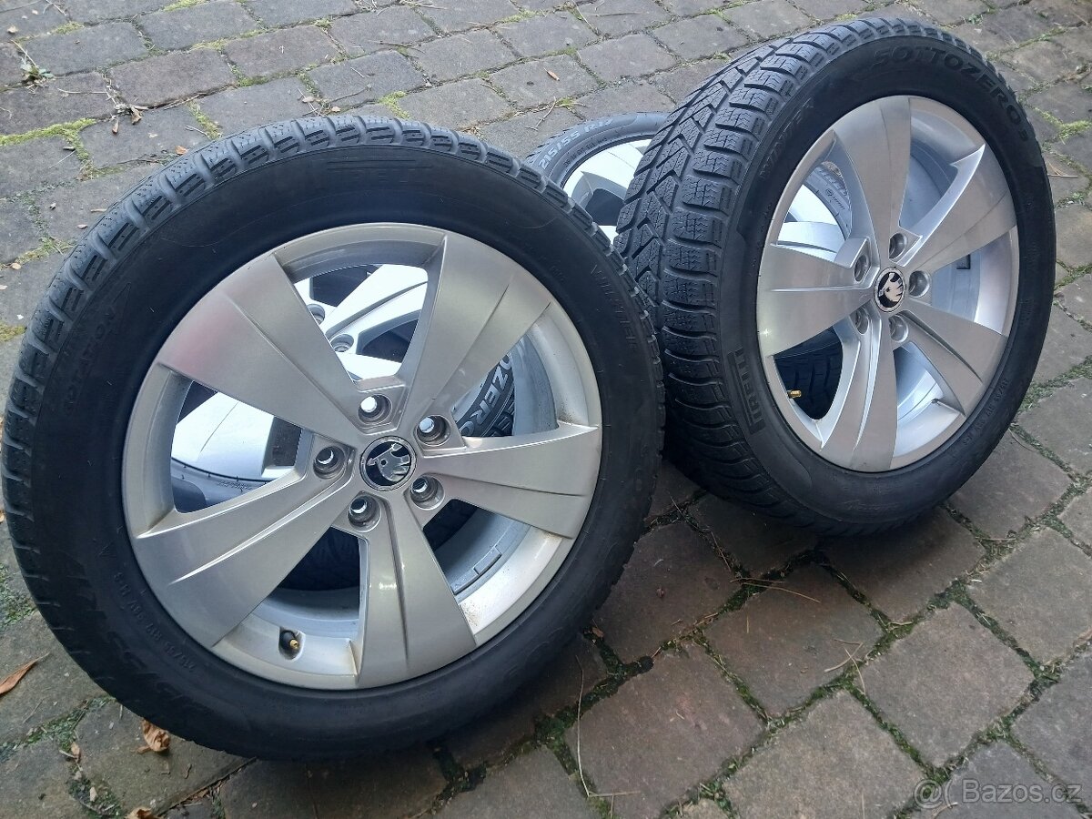 ALU kola,sada,originál ŠKODA TRITON, 215/55 R17, 5x112, TOP