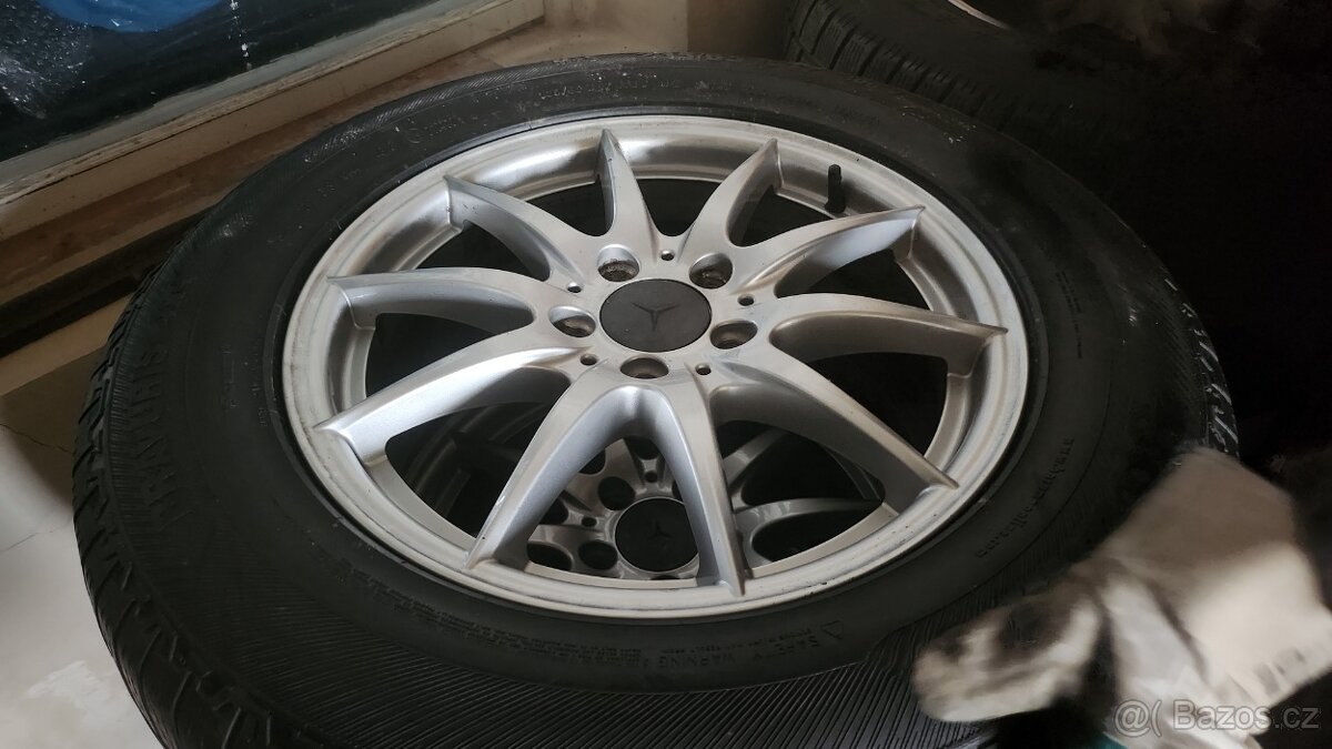  orig. alu kola Mercedes 17" + pneu Barum zima-