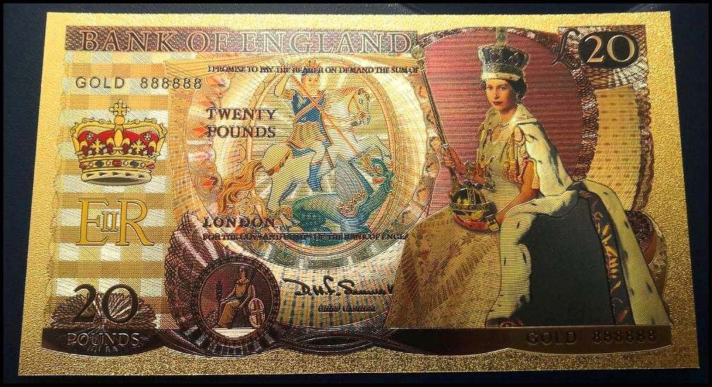 20 pounds gold unc