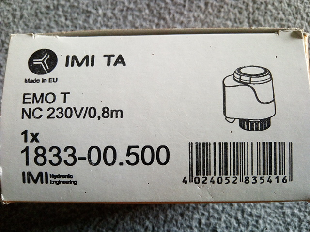 servopohon 230V EMO-T radiátor,rozdělovač podl.topení 2ks