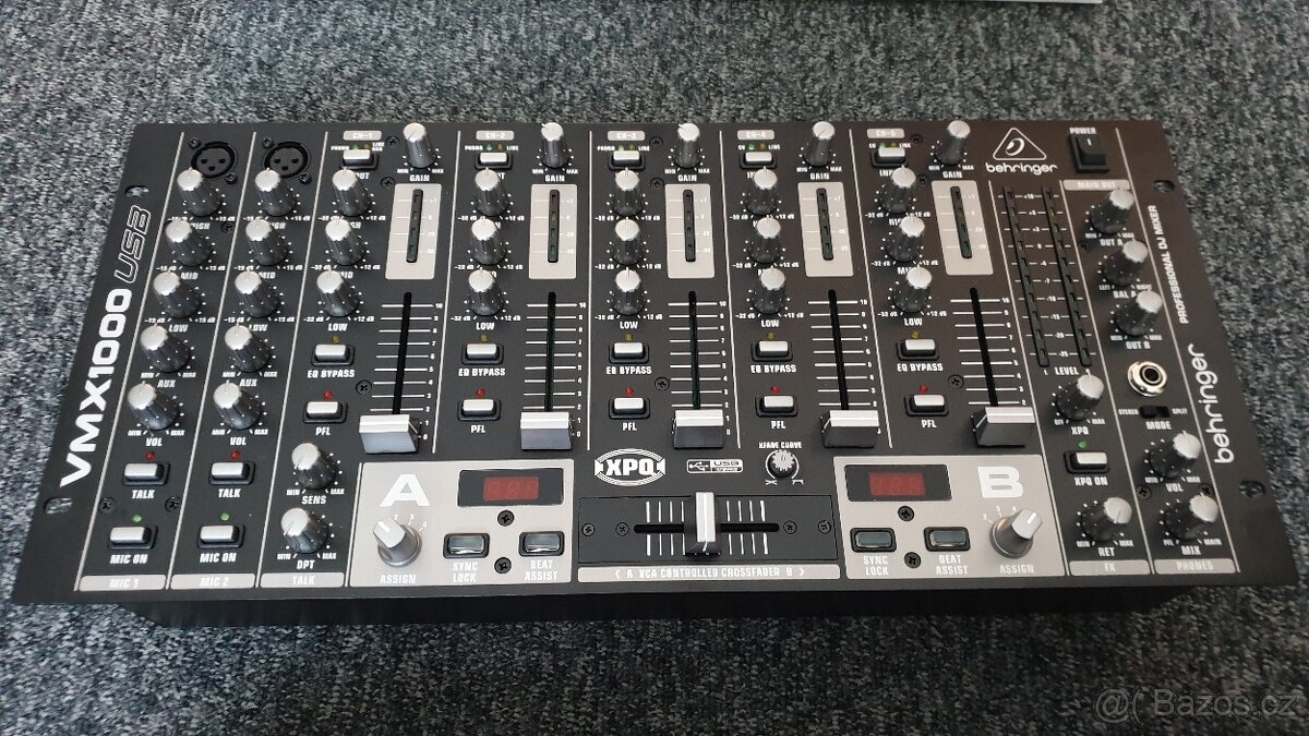 Behringer VMX1000USB DJ mixpult - prodej Brno (kontakt jen m