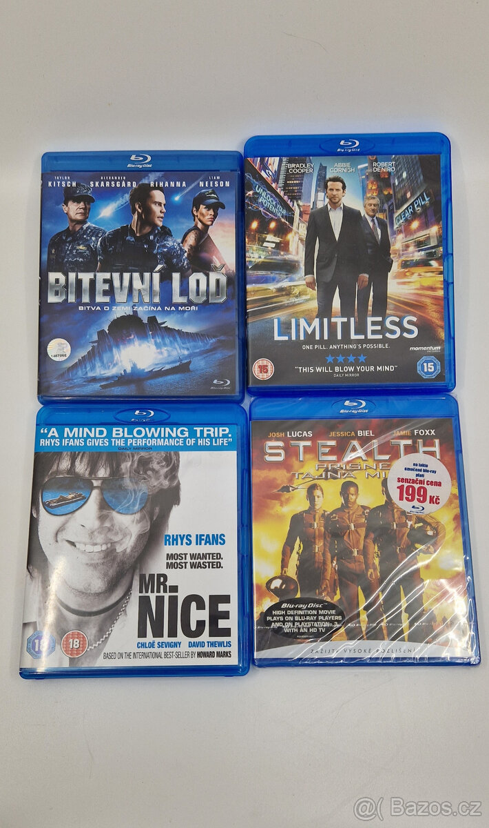 4 kusy originálních filmů na Blu-Ray discích