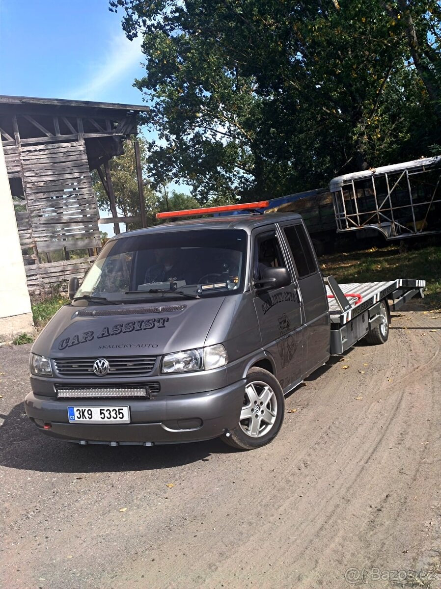 Vw T4 odtahový special double cab naviják,  rok 2000 285tkm