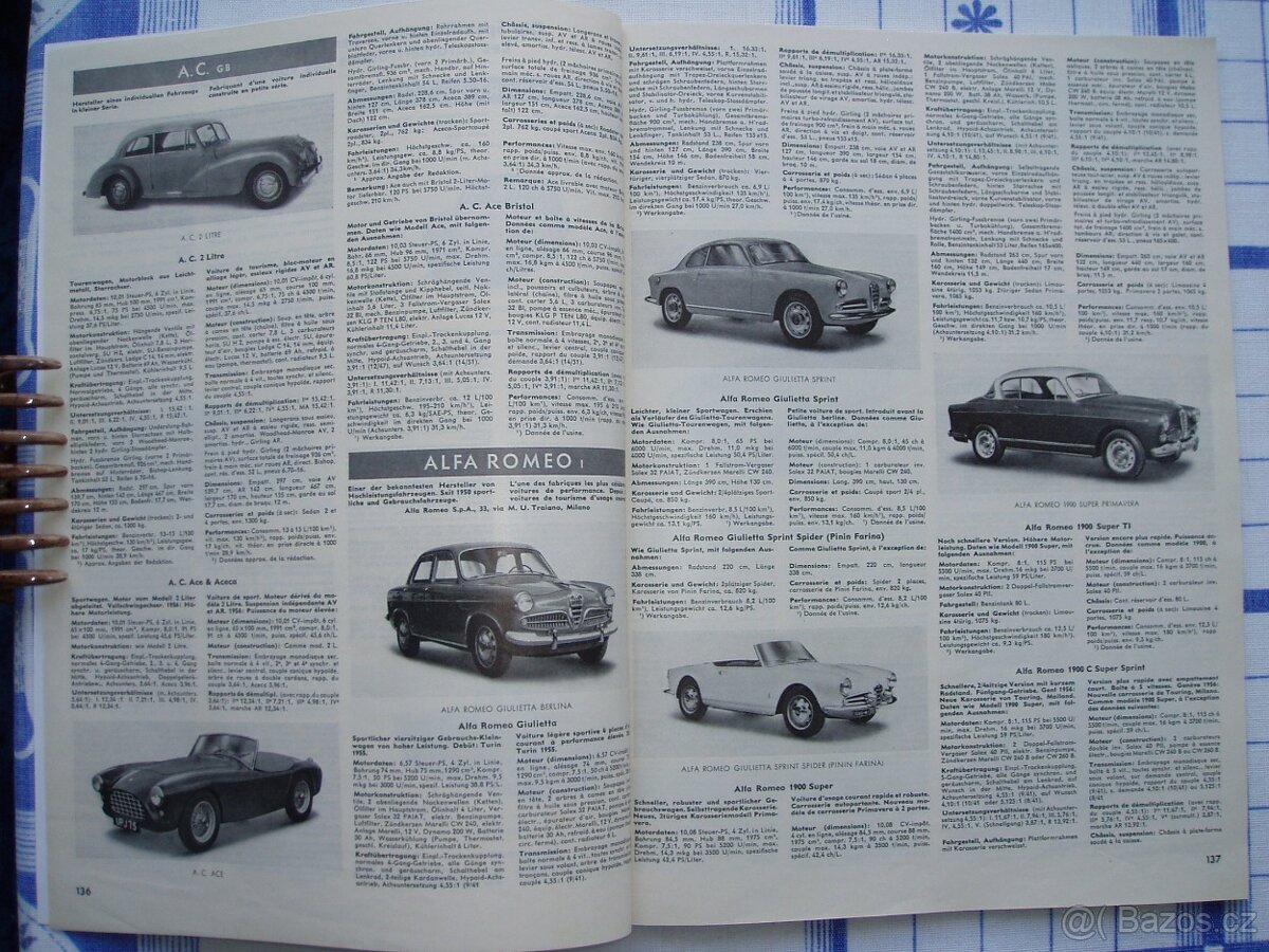 Revue Automobile katalog 1956