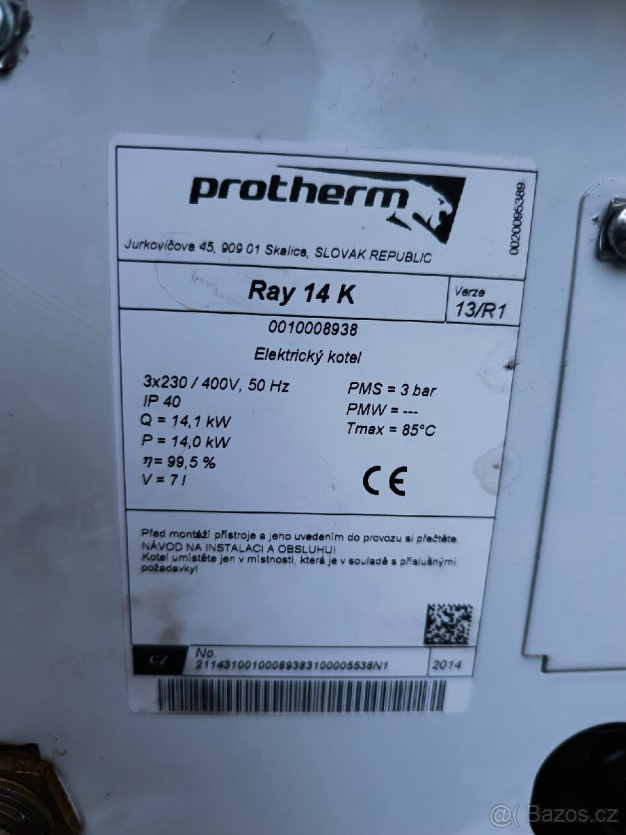 Elektrokotel Protherm 14kW