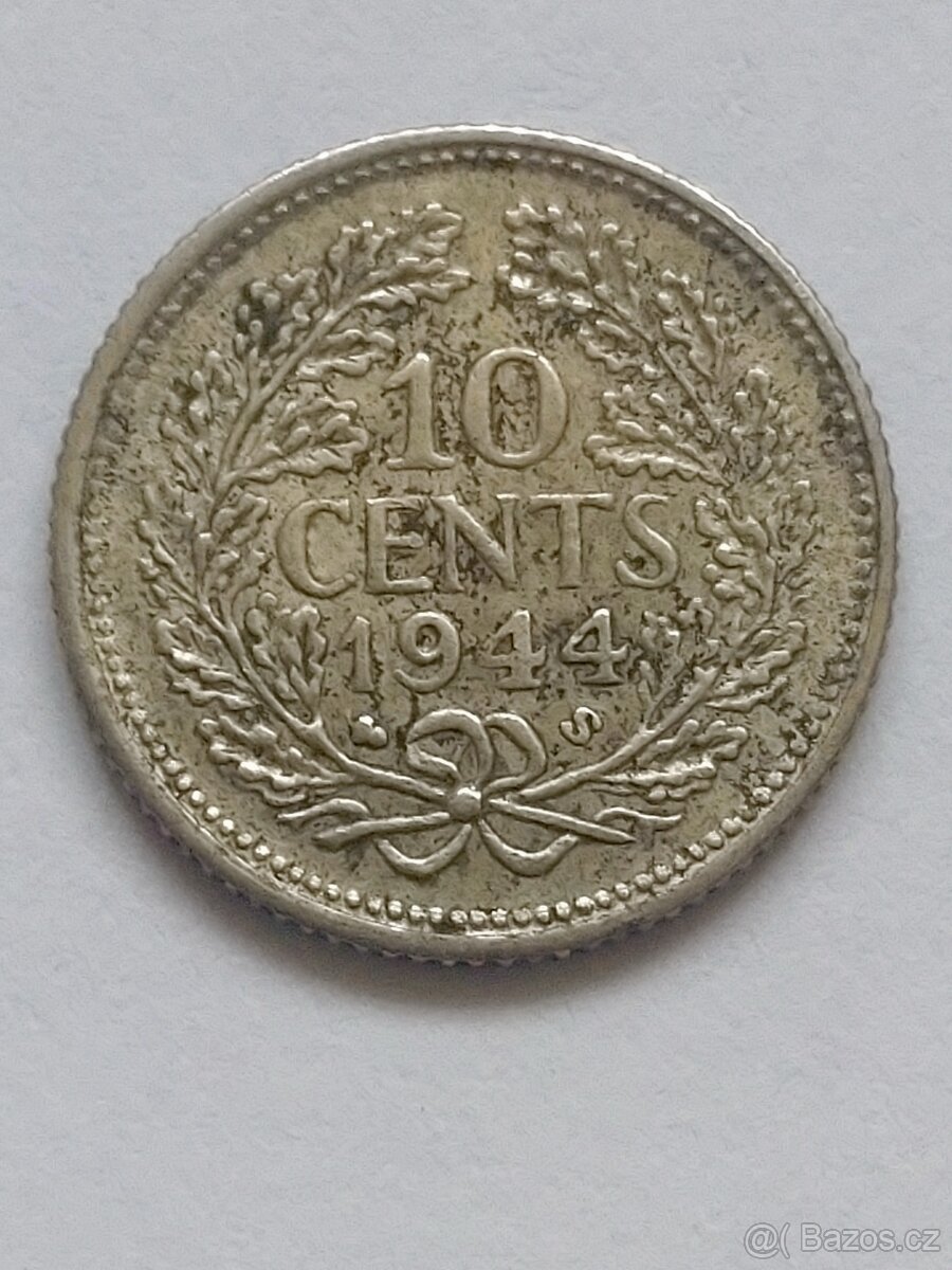 Ag 10 cent 1944 S Holandsko