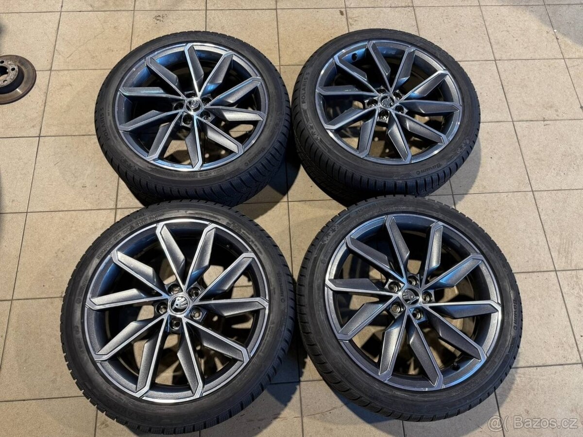 Alu kola BLADE R18 5x100 ET39 + NOVÉ ZIMNÍ PNEU Škoda Kamiq