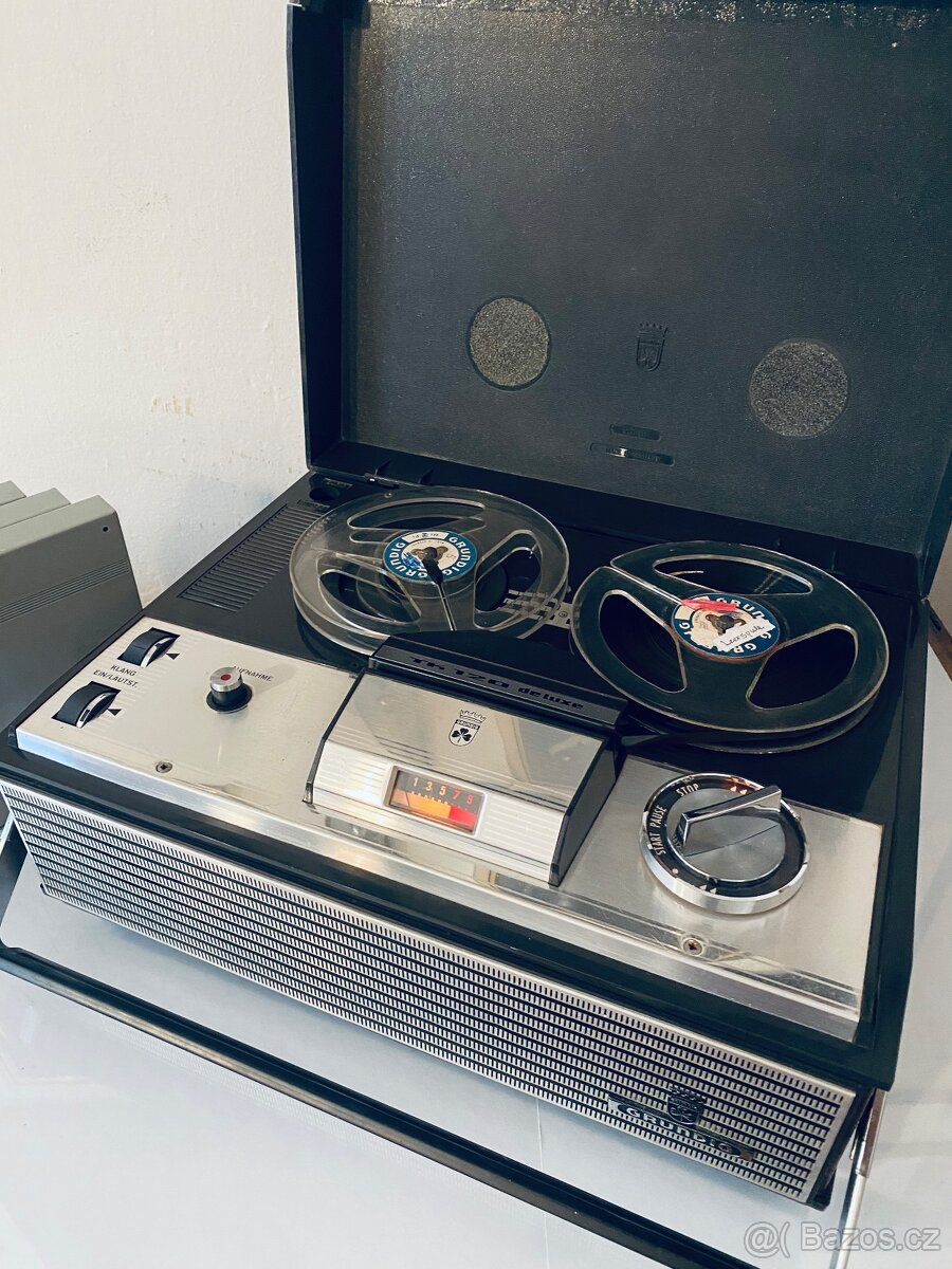 Kotoučový magnetofon Grundig TK 120 DeLuxe, rok 1970