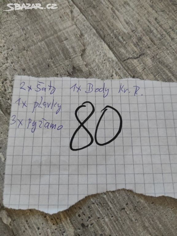 Oblečení pro holčičku vel.80