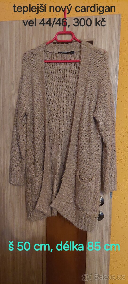 nový teplejší cardigan 44/46