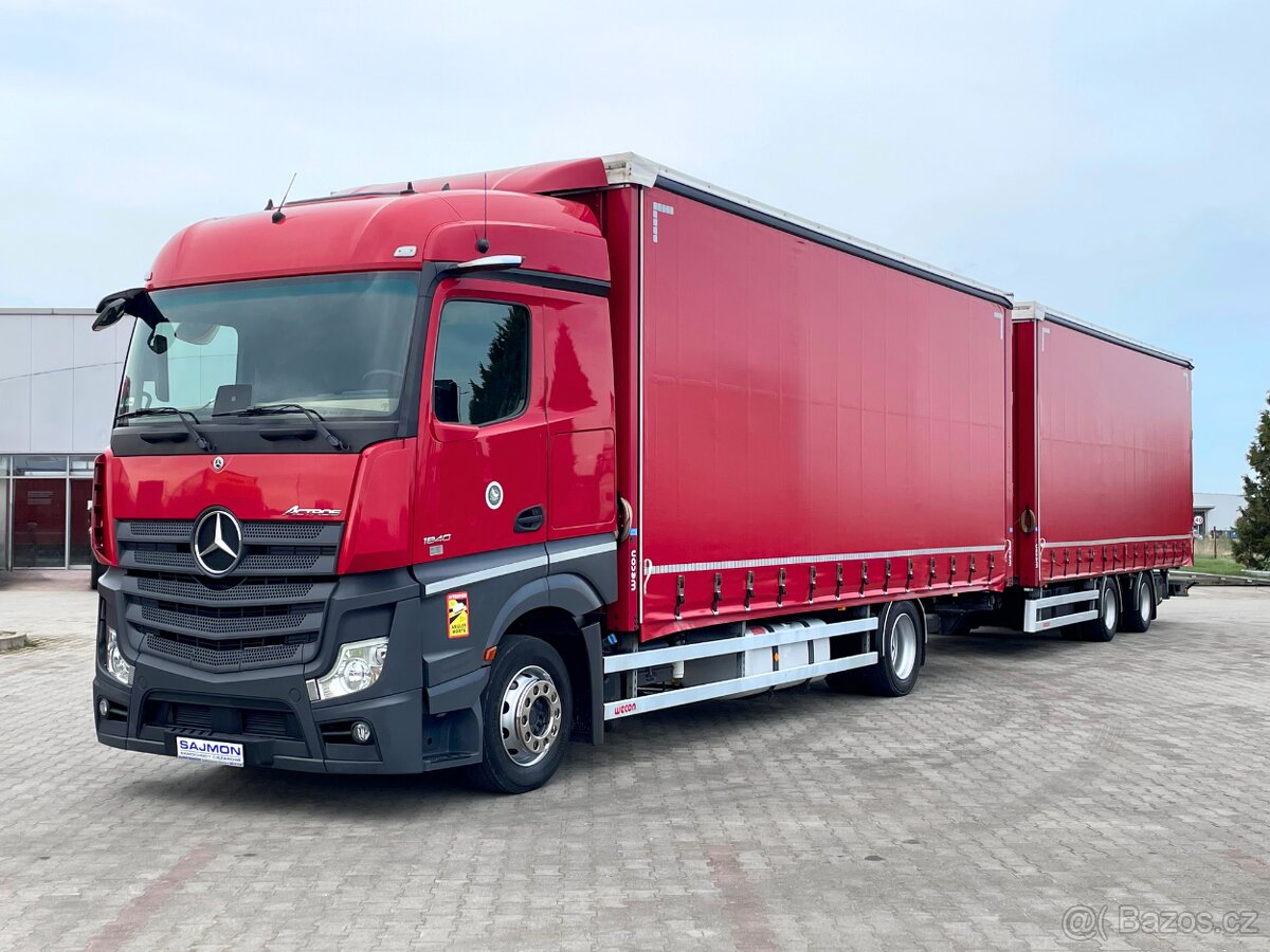 Mercedes Benz Actros 1840 - TANDEMOVÁ SADA 120M3 / ZRCÁTKOVÁ