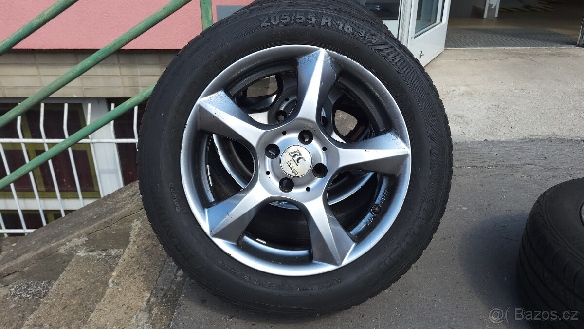 90% pěkná letní ALU kola 16" 4x100 Renault, Opel, Dacia