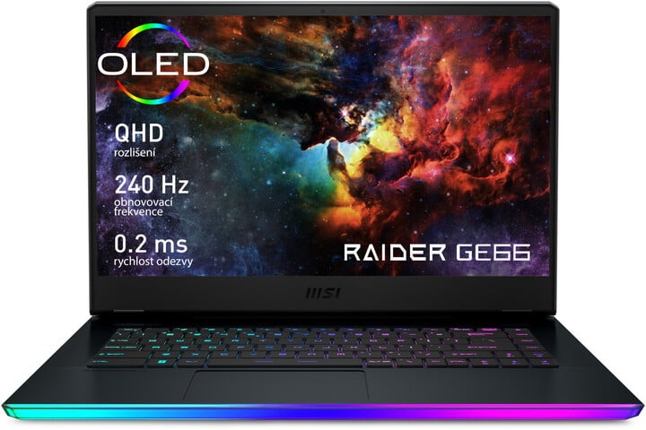 Prodám msi raider ge66 OLED rtx3070ti i7-12700h herní dělo