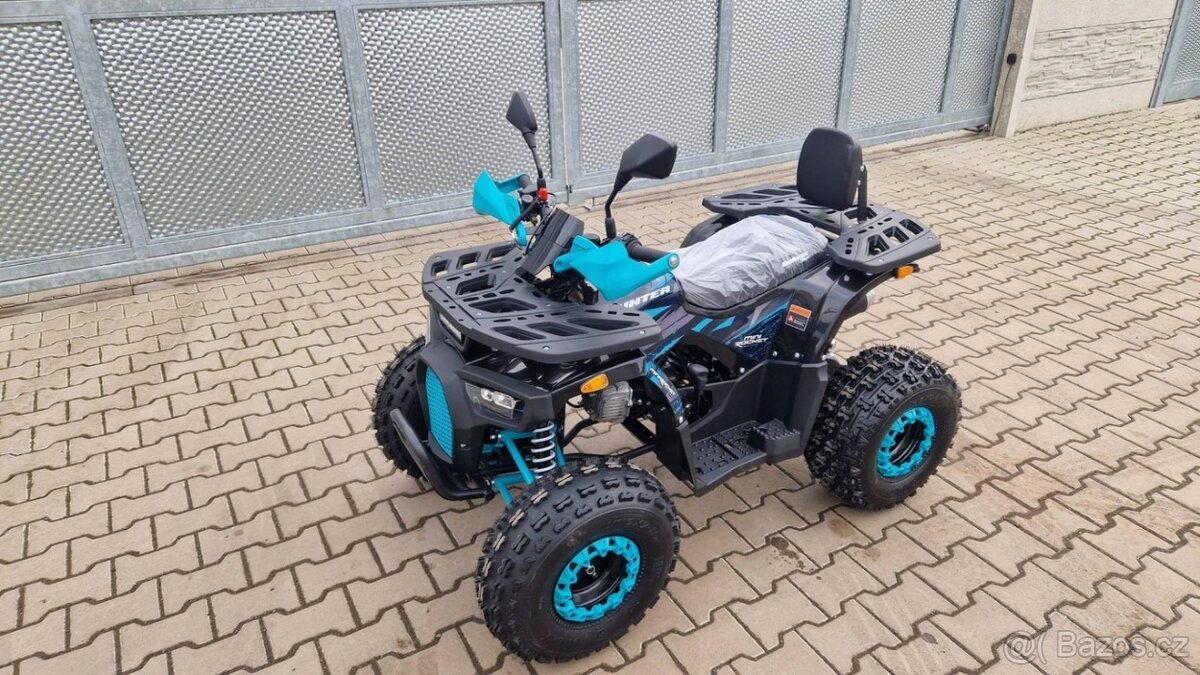 Dětská čtyřtaktní čtyřkolka Hunter II 125ccm modra