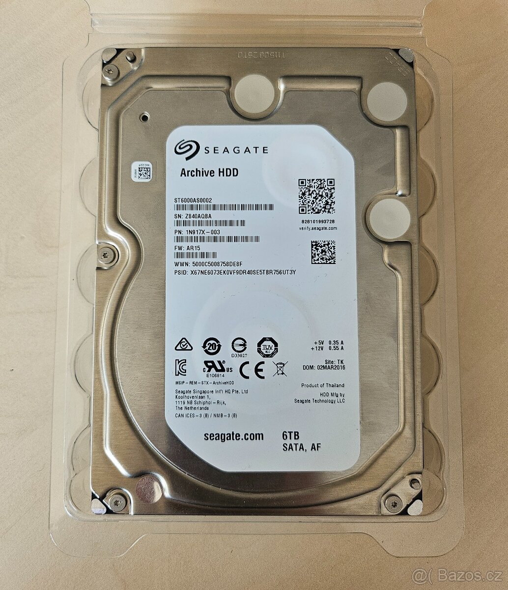 Pevný disk 6TB Seagate Archive 3,5"