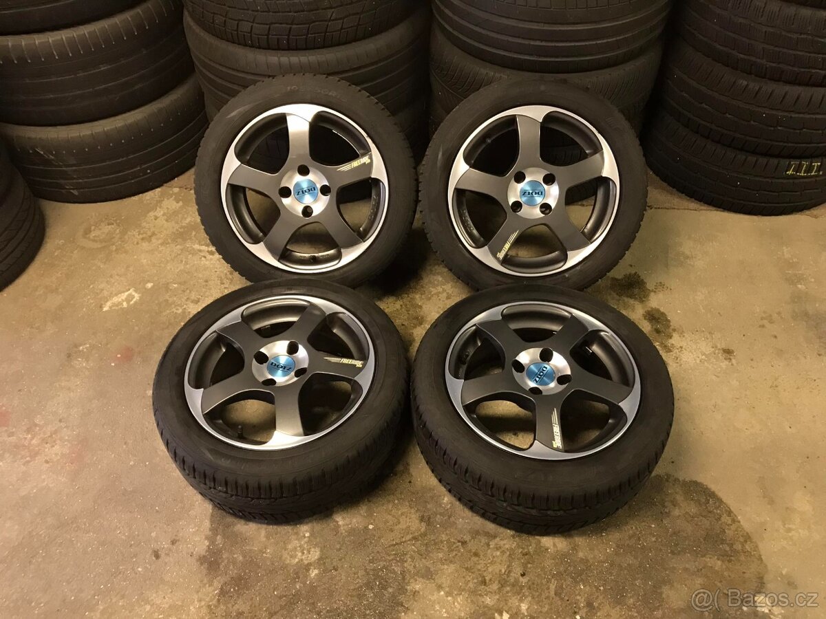 Orig. ALU Dotz 4x100 - 4x98, ET38, letní 195/50 R15 82V