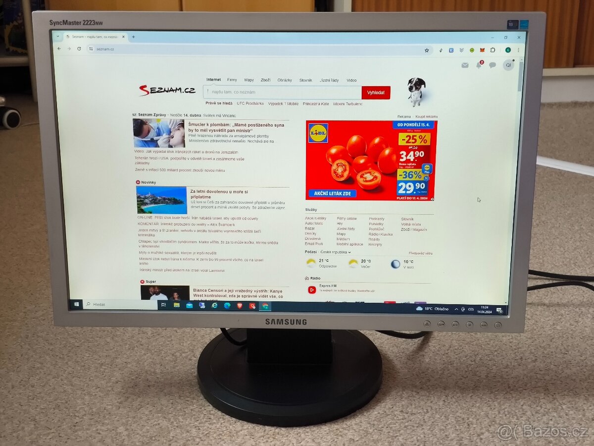 LCD monitor 22" Samsung SyncMaster 2223nw