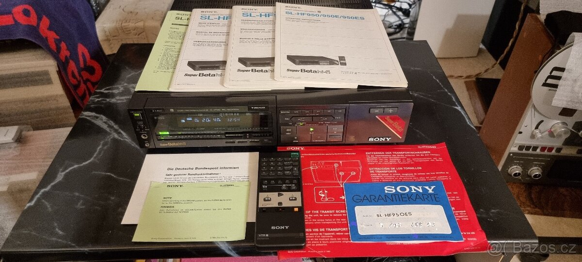 BETAMAX SONY SL-HF950ES "Komplet balení"