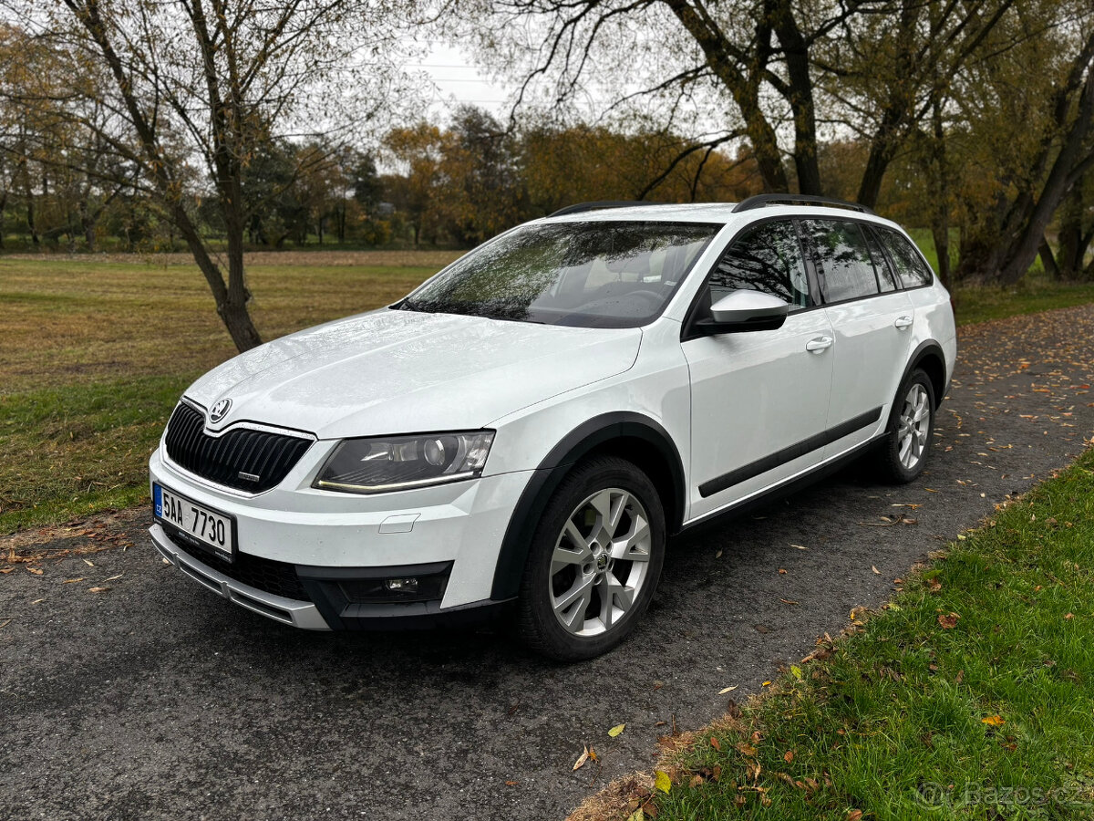 Škoda Octavia 3 2.0 TDI 135kW, SCOUT, RV 2015, 4x4, Kombi