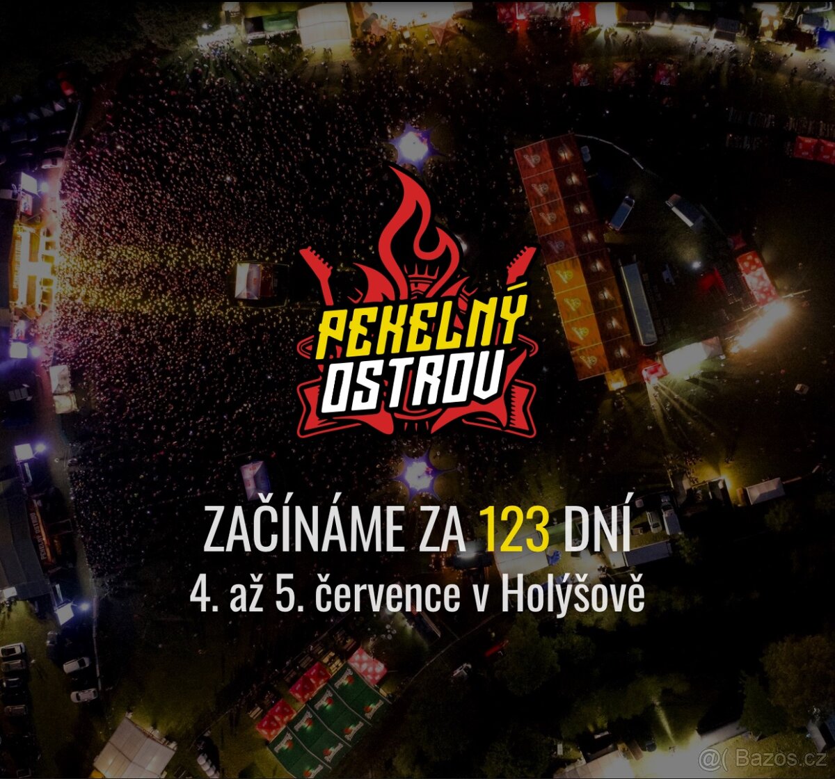 2x celofestivalová VIP vstupenka na Pekelný Ostrov