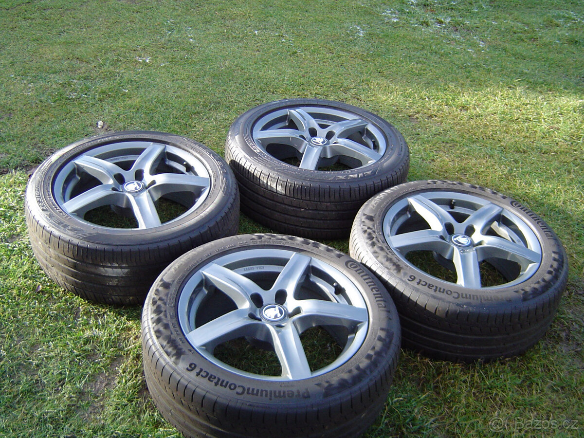 4 XLETNÍ HLINÍKOVÁ KOLA ŠKODA OCTAVIA SCOUT, YETI 225/50 R17