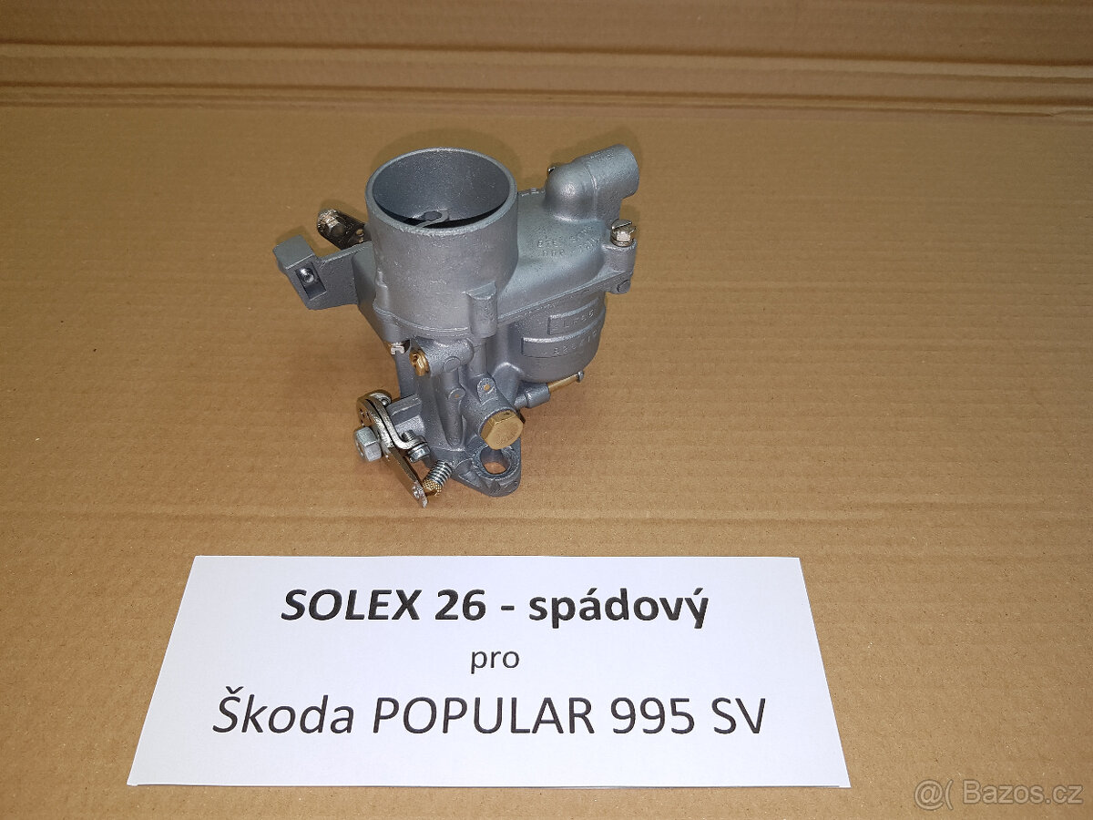 Karburátor Solex 26 po repasi - Škoda Popular, Rapid, Walter