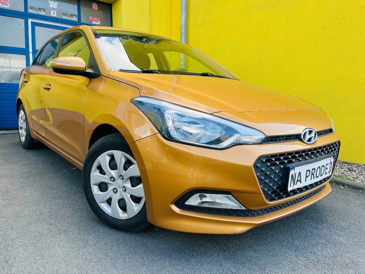 HYUNDAI i 20 1.2 i BENZÍN PUVOD ČR MALO NAJETO RV 2017